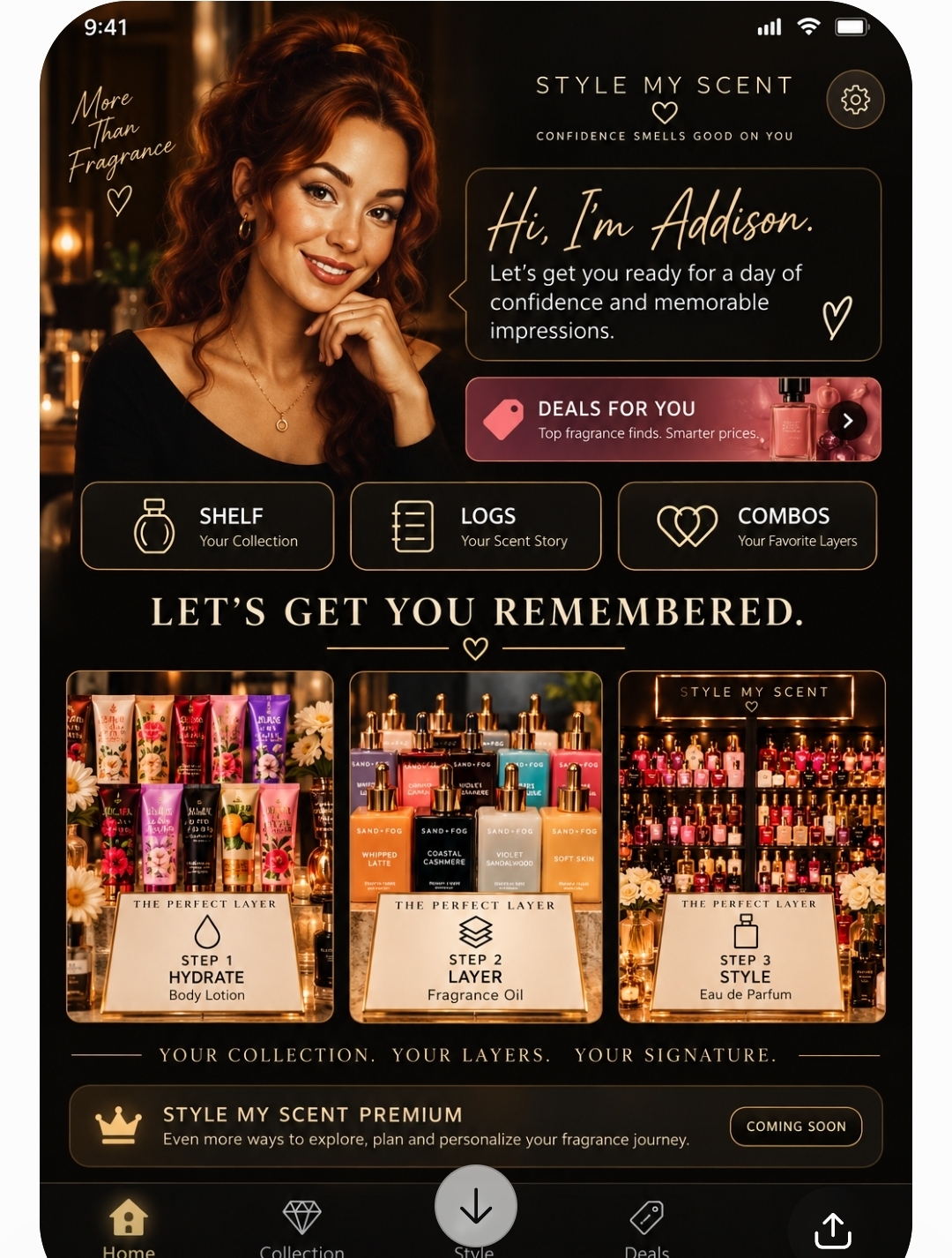 Addison, the Style My Scent virtual fragrance stylist